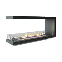 Торцевой сквозной биокамин Firezo Estremita finestra 1800, стандарт